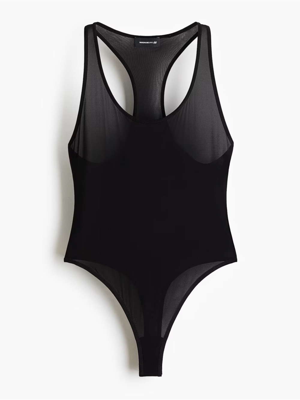 NWT WARDROBE.NYC H&M SHEER SLEEVELESS BODYSUIT